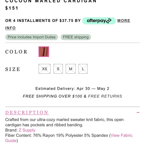 Z Supply cocoon cardigan - Picture 3 of 9